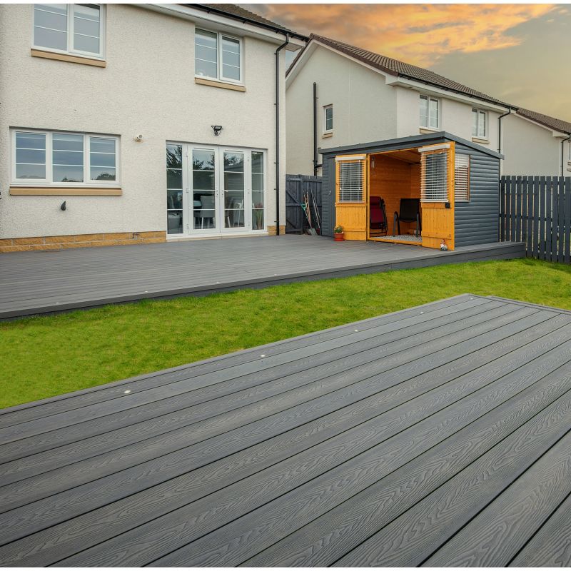 Pebble Grey Brushed, Composite Decking UK